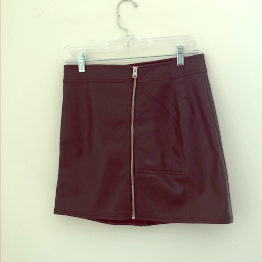 Black leather skirt from Express